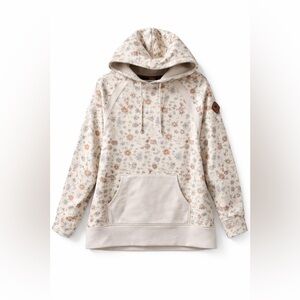 Burton Cozy Floral Hoodie Fleece XL Boho